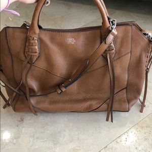 Vince Camuto Fargo brown satchel bag